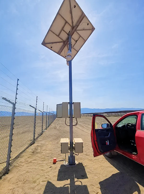 Instalación de antenas de comunicación.